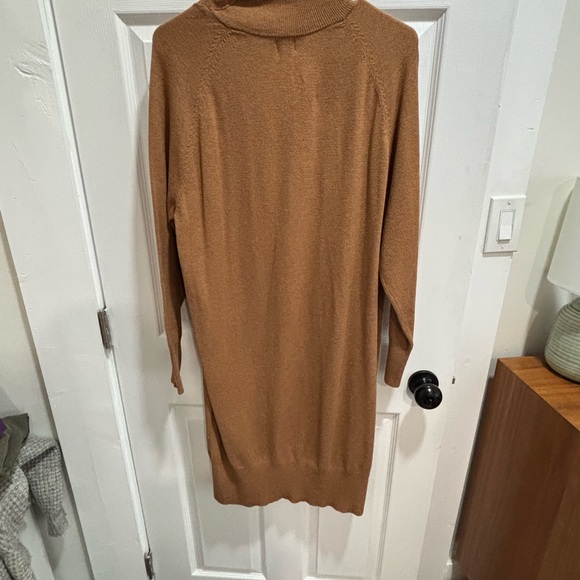 Women's Tan Open Front Sweater - Picture 2 of 3